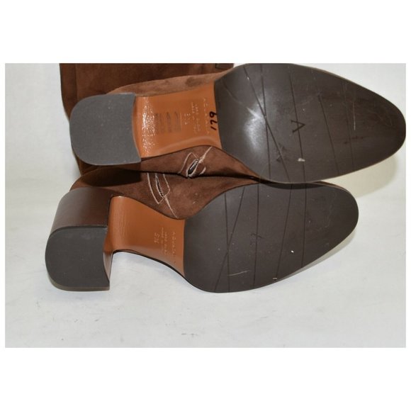 $900+ AQUATALIA Elenora Strap To-The-Knee Boot CASTAGNO BROWN 6.5 (M27) NICE!! - Picture 9 of 10